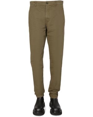 Aspesi Straight-Leg Chino Pants With Zipper - Green