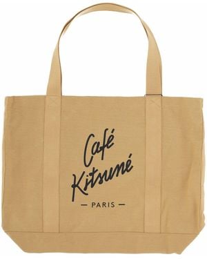 Café Kitsuné Tote Bag Paris Logo - Natural
