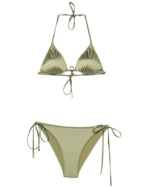 VENUJA Triangle Bikini Set - Metallic