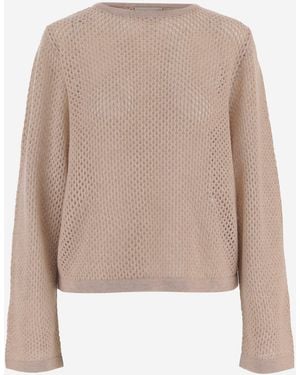 Allude Gebreide Wol En Kasjmier - Naturel