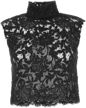 Saint Laurent Lace Top - Black