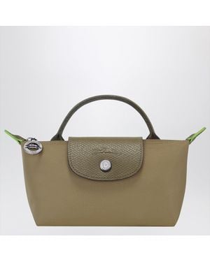 Longchamp Le Pliage Artichoke Coloured Clutch Bag - Green