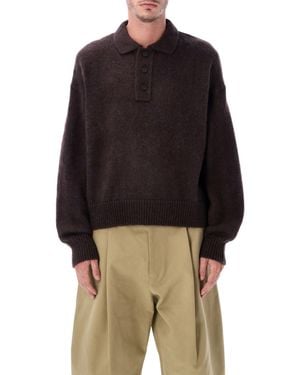 Studio Nicholson Pullover Braun - Mehrfarbig