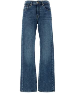 7 For All Mankind Stretch Denim Tess Jeans - Blue
