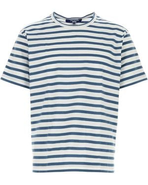 Junya Watanabe Embroidered Cotton T Shirt - Blue