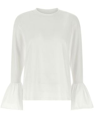 Sleeper Schläfer 'Ruffled' T -Shirt - Weiß