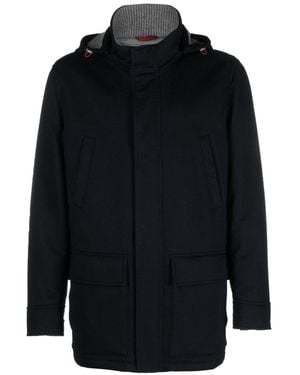 Brunello Cucinelli Cashmere Parka Mantel - Blau