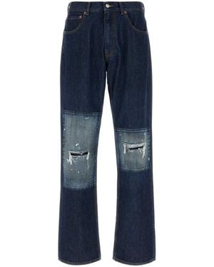 MM6 by Maison Margiela Trousers 5 Pockets - Blue