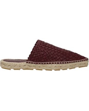 Bottega Veneta Slippers En Hoeven Vrouwen Leer Bruin/merlot