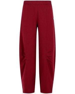 ROTATE BIRGER CHRISTENSEN Burgundy Cotton Trousers - Red