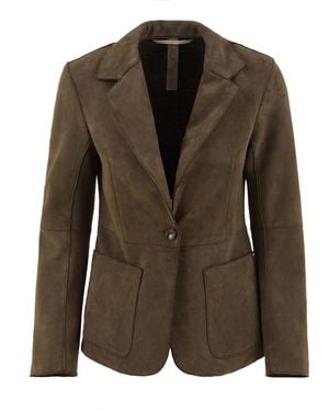 The Jackie Leathers Coats - Green