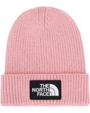 The North Face Kids Tnf Logo Box Cuffed Beanie - Pink