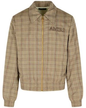 Amiri Virgin Wool Blend Jacket - Natural