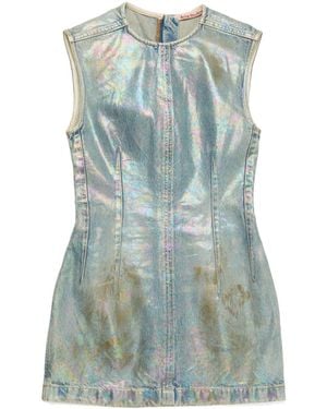Acne Studios Cotton Mini Dress - Blue