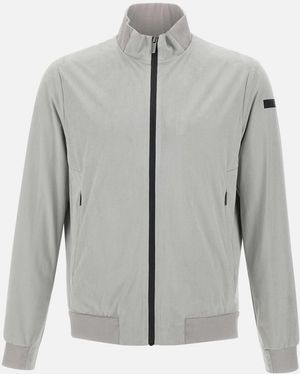 Rrd Graue Mikro-Velours-Reißverschlussjacke