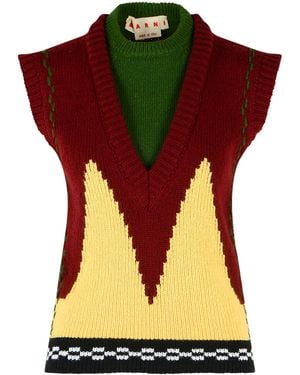 Marni Wool Vest - Yellow