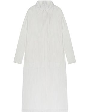 Pleats Please Issey Miyake Elegant Mini Dress For - White