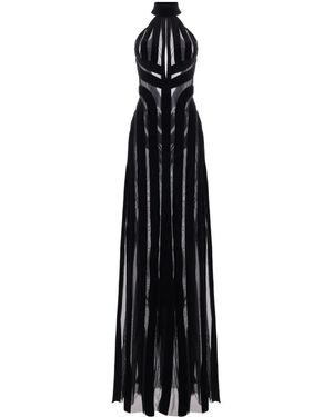 Tom Ford Abito Lungo Con Scollo Posteriore - Nero