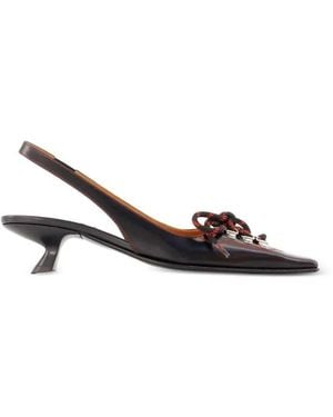 Marni Lace Up Slingback Pumps - Multicolor