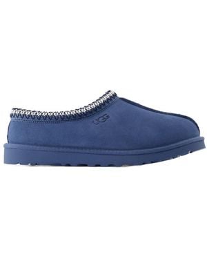 UGG M Tasman mules en cuir bleu