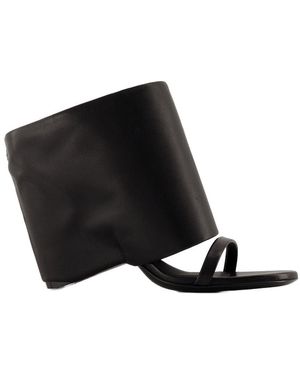Courreges Sandalen Courreves Leder schwarz