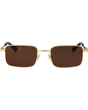 Bottega Veneta Metal Sunglasses - Brown