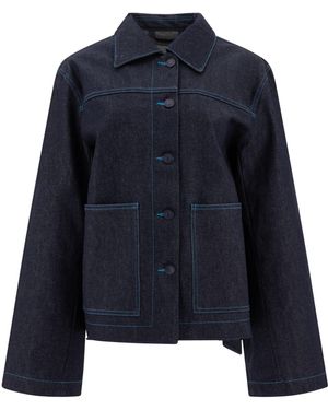 Cecilie Bahnsen "Viveca" Denimjacke - Blau