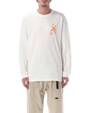 Gramicci Sticky Hands Long Sleeve T-Shirt - White
