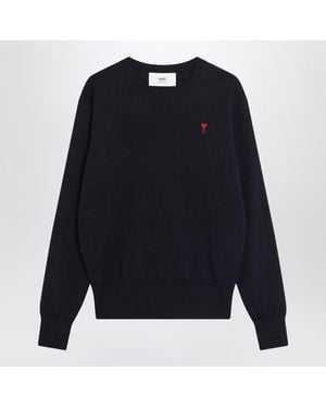 Ami Paris Ami De Coeur Sweater - Blue