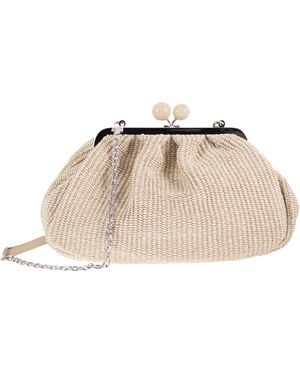 Weekend by Maxmara Wkafortuna Pasticcino Bag Medium Raffia Effect - Natural