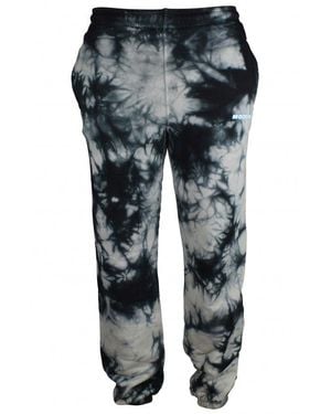 Off-White c/o Virgil Abloh Tie-Dye Sport Trousers With Logo Detail - Grey