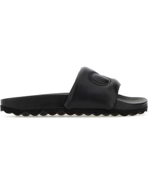Off-White c/o Virgil Abloh Leather Bookish Slippers - Black