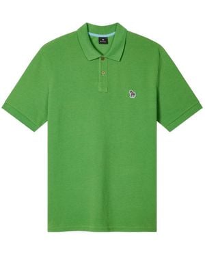 Paul Smith Logo Cotton Polo Shirt - Green