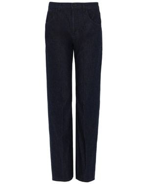 Aspesi Cotton Straight-Leg Jeans - Blue