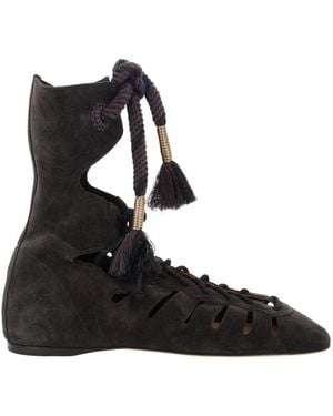 Isabel Marant Luxurious Leather Ankle Boots - Black