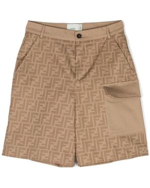 Fendi Shorts Jeans - Natural