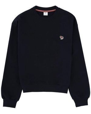 Paul Smith Logo Crew Neck Sweatshirt - Blue