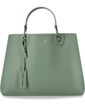 Emporio Armani Myea Sage Shopping Bag - Green