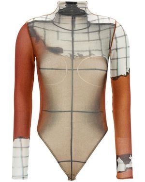 Jean Paul Gaultier 'The Fire' Bodysuit - Weiß