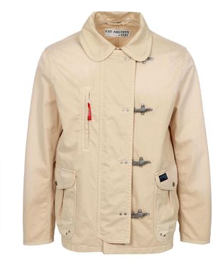 Fay Jackets - Natural