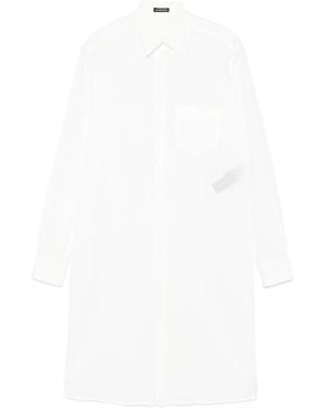 Ann Demeulemeester Poplin Shirt Dress - White