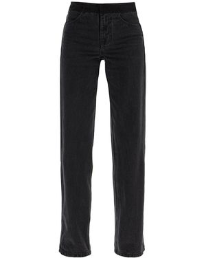 Christopher Esber Jeans Decostruiti A Vita Bassa - Nero