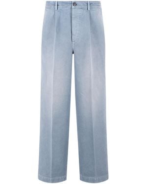Marni Lichtblauwe Katoenen Broek