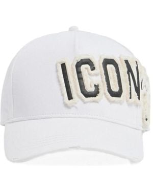DSquared² Patch-Baseballkappen - Weiß