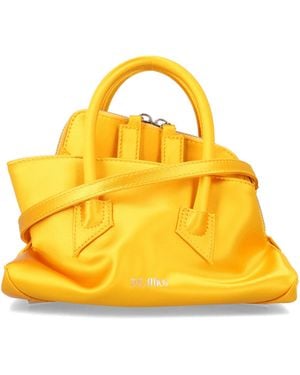 The Attico Satin Top Handle "La Passeggiata Mini" - Yellow