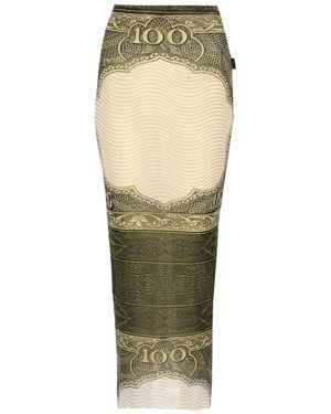 Jean Paul Gaultier Printed Maxi Skirt - Green