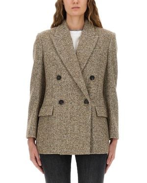 Brunello Cucinelli Wool Jacket - Brown