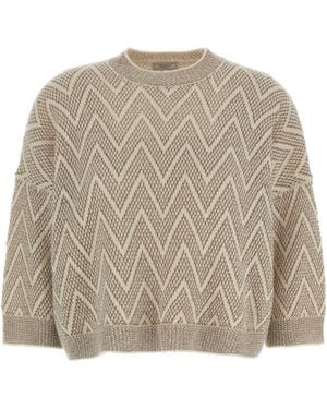 Peserico Zickag -Erntepullover - Natur