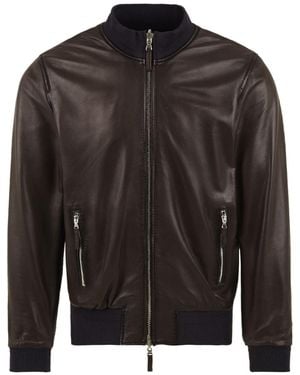 The Jack Leathers Coats - Black