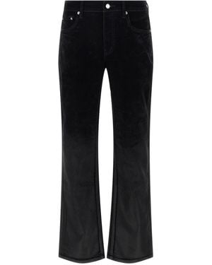 Purple 'P004 Flare Flock Dipped' Jeans - Black